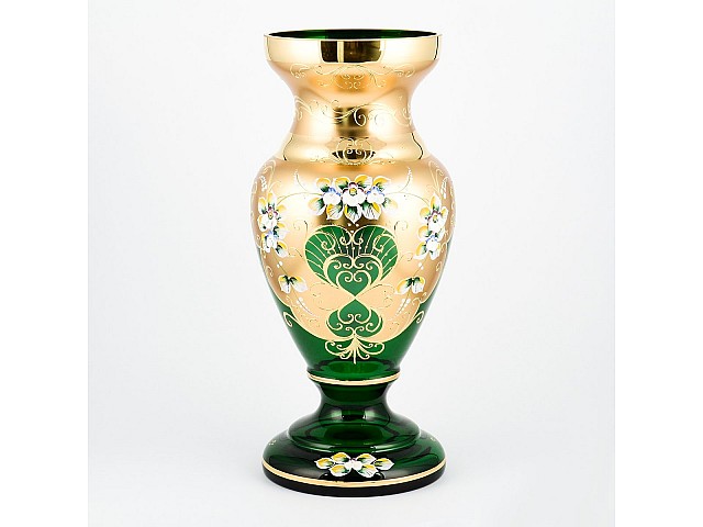 Ваза Bohemia Crystal 43 см И-В зеленая