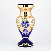 Ваза Bohemia Crystal 43 см И-В синяя