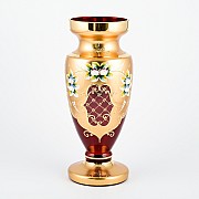 Ваза для цветов И-В красная Bohemia Crystal 30 см
