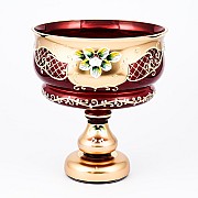 Конфетница Bohemia Crystal 21 см И-В красная