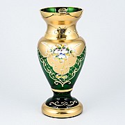 Ваза для цветов 26 см Лепка Bohemia Зеленая B-L