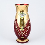 Ваза для цветов Лепка Красная B-L Bohemia Crystal 26 см
