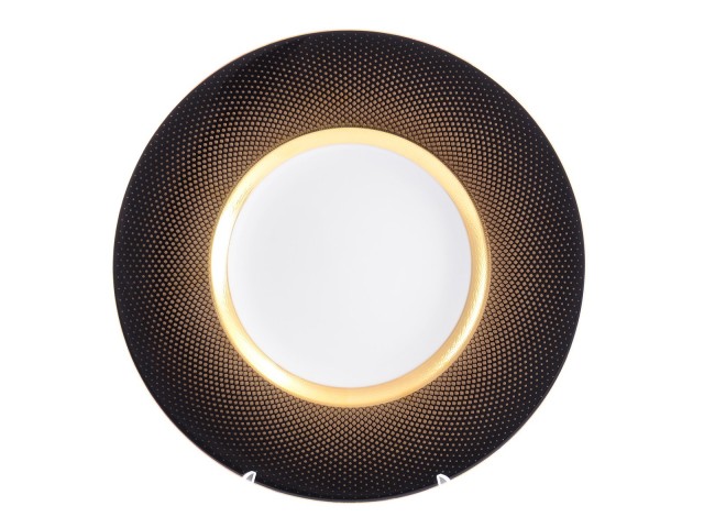 Набор тарелок 29 см Falkenporzellan Rio black gold 6 шт