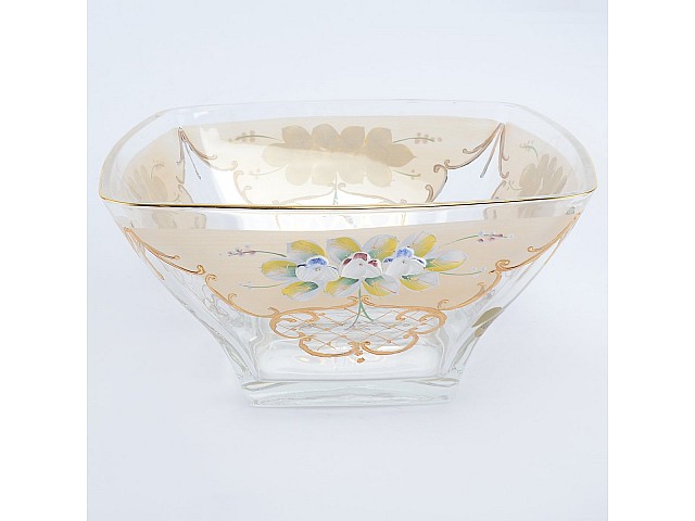 Конфетница золотая U-R фон