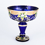 Конфетница Синяя Star Crystal 16 см 23655