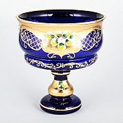 Конфетница Bohemia Crystal 21 см И-В синяя