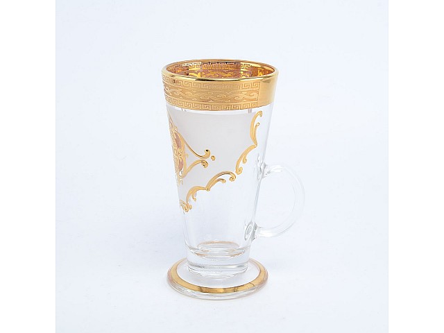 Набор кружек для воды 230 мл Версачи U-R фон Bohemia Crystal 6 шт