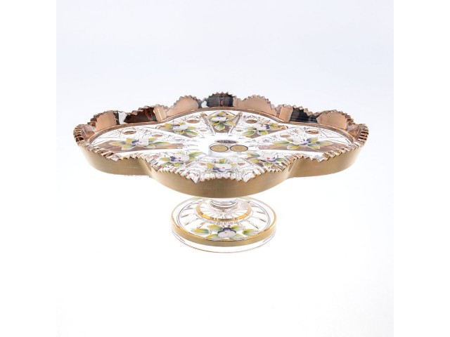 Менажница 24 см Max Crystal Золото Bohemia