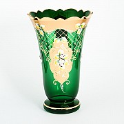Ваза Bohemia Crystal 26 см И-В зеленая