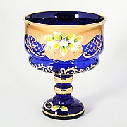 Конфетница синяя 16 см Star Crystal