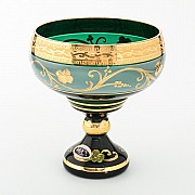 Фруктовница 16 см зеленая Star Crystal
