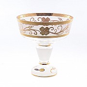 Набор конфетниц Золотые цветы Bohemia Star Crystal 7 штук