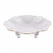 Фруктовница барбарина 32 см Офелия Отводка золото MZ