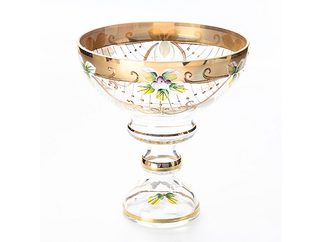 Конфетница 16 см Лепка прозрачная Star Crystal 25321