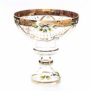 Конфетница 20 см Лепка прозрачная Star Crystal 25323