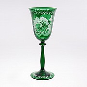 Набор фужеров для вина E-S Bohemia зеленый 185 мл