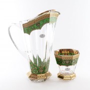 Набор графин и стаканы Astra Gold зеленый 7 предметов