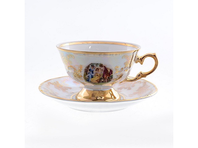 Набор чайных пар 240 мл Фредерика Мадонна Roman Lidicky (6 пар)
