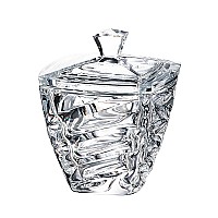 Конфетница с крышкой 18 см Facet Crystalite Bohemia