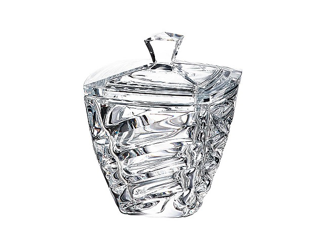 Конфетница с крышкой 18 см Facet Crystalite Bohemia Конфетница с крышкой 18 см Facet Crystalite Bohemia