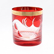 Набор стаканов для виски E-V Bohemia Crystal красный 280 мл