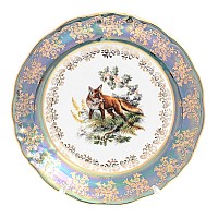 Набор тарелок 21 см Фредерика Охота Зеленая 6 шт