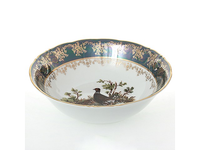 Салатник 23 см Фредерика Охота Зеленая (1 шт)