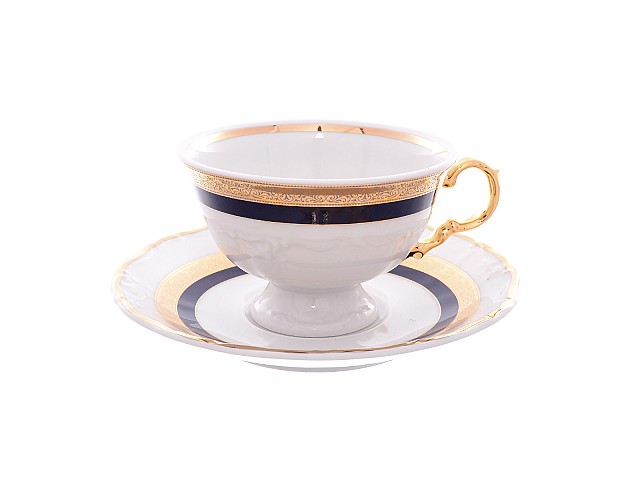 Набор чайных пар 220 мл Thun Мария Луиза 8800500 (6 пар)