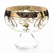 Конфетница 20 см Золотой узор E-S