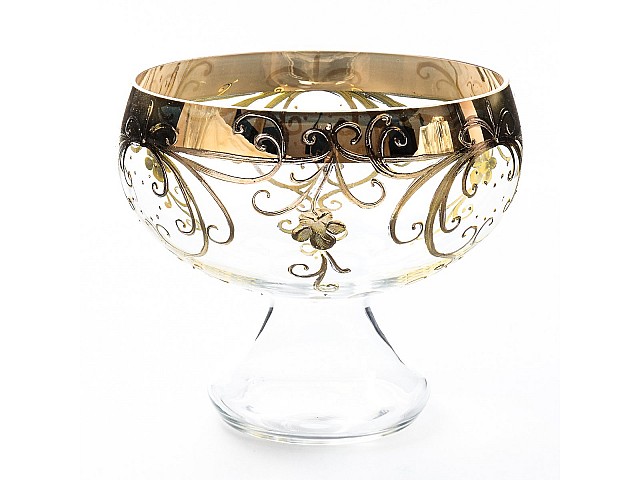 Конфетница 20 см Золотой узор E-S