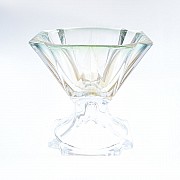 Конфетница на ножке 21 см зеленая METROPOLITAN R-G