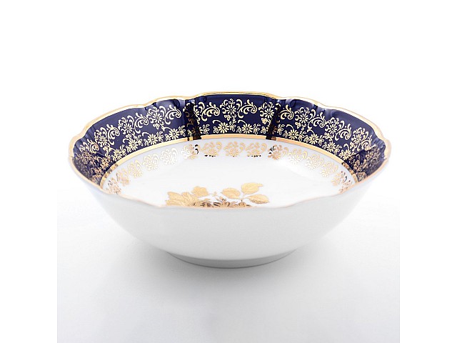 Набор салатников 16 см Thun Констанция Золотая роза Кобальт 7635400 6 шт