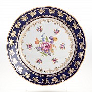 Блюдо круглое 30 см Констанция Кобальт Полевой цветок Thun