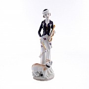 Статуэтка керамическая Девушка со скрипкой Royal Classics 30 см
