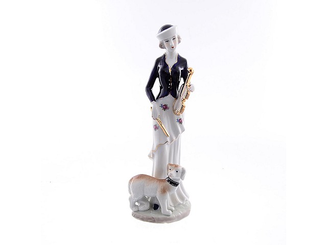 Статуэтка керамическая Девушка со скрипкой Royal Classics 30 см
