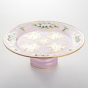 Тортница 21 см Лепка розовая U-R