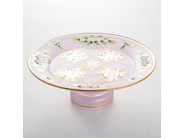 Тортница 21 см Лепка розовая U-R