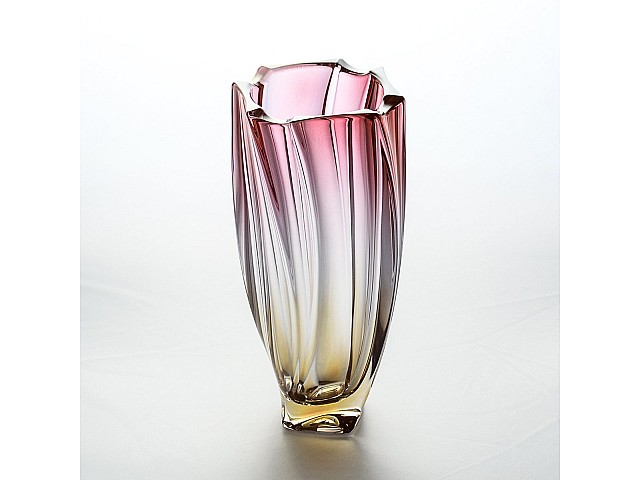 Ваза для цветов 26 см красная Neptune Crystalite Bohemia