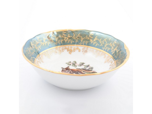 Набор салатников 19 см Охота Зеленая Sterne porcelan 6 шт