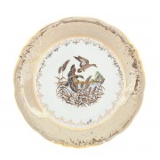 Блюдо круглое 30 см Охота Бежевая Sterne porcelan
