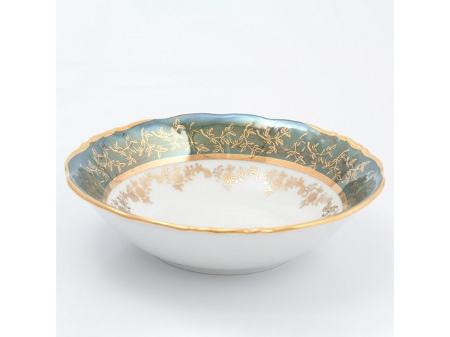 Набор салатников 16 см Зеленый лист Sterne porcelan 6 шт