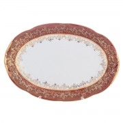 Блюдо овальное 33 см Красный лист Sterne porcelan
