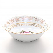 Салатник 23 см Фредерика Роза перламутр