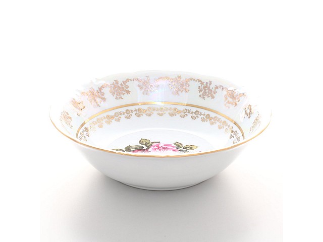 Салатник 23 см Фредерика Роза перламутр