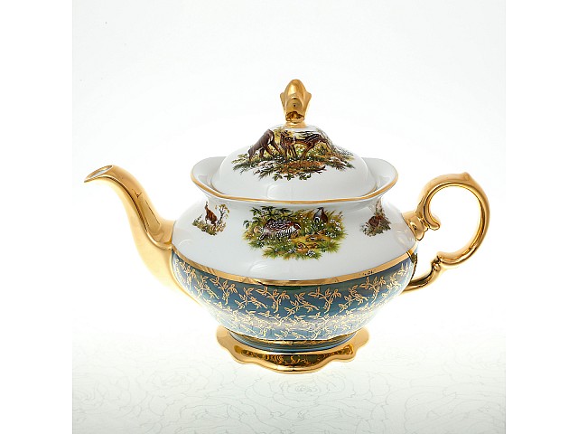 Чайник 1,2 л Охота Зеленая Sterne porcelan