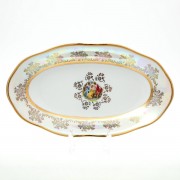 Блюдо овальное 24 см Мадонна Перламутр Sterne porcelan