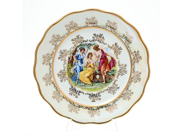 Набор тарелок 25 см Мадонна Перламутр Sterne porcelan 6 шт