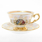 Набор чайных пар 220 мл Мадонна Перламутр Sterne porcelan