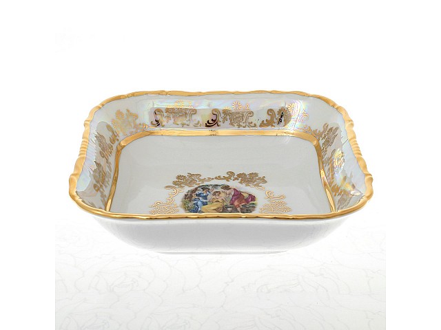 Салатник квадратный 16 см Мадонна Перламутр Sterne porcelan