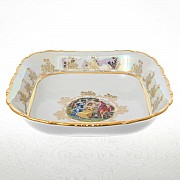 Салатник квадратный 25 см Мадонна Перламутр Sterne porcelan